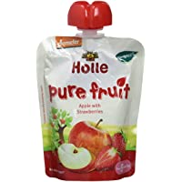 Los mejores  - Holle Smoothie Manzana con Fresa (+8 meses) - Paquete de 12 x 90 gr - Total: 1080 gr